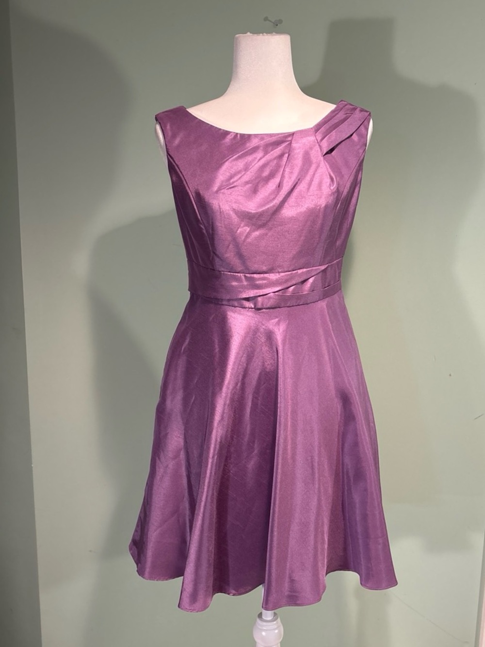Women's Sleeveless Purple Fit-and-Flare Dress w/pockets size small